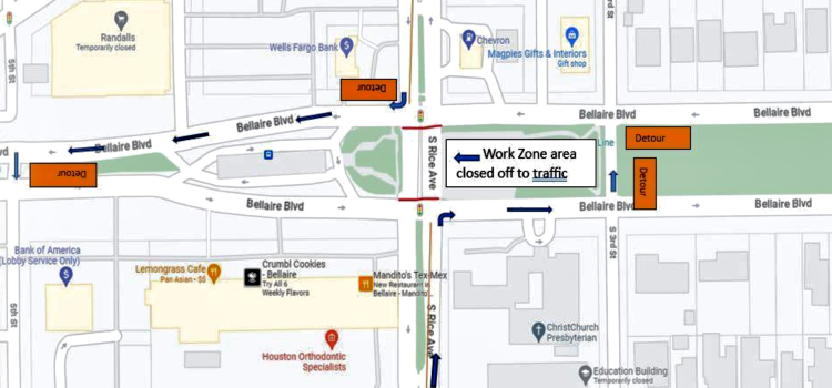 Disruption, detour: Water main break closes busy Bellaire intersection
